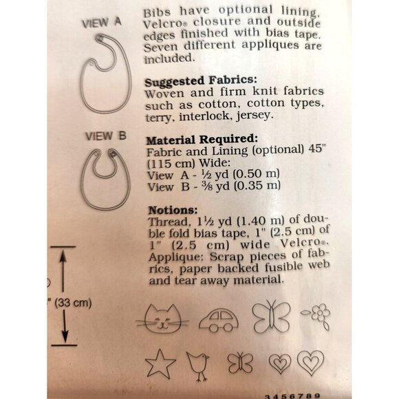 Kwik Sew 2971 Sewing Pattern For Blanket Bibs & Doll Baby Gift DIY Craft Fair It - Picture 9 of 9
